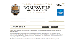 Desktop Screenshot of noblesvilleminimarathon.com